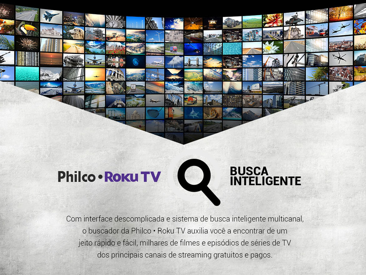 Smart TV LED 32 HD Philco Roku TV Quad-core Dolby Audio Midia Cast Wi-Fi HDMI USB Bivolt PTV32G70RCH